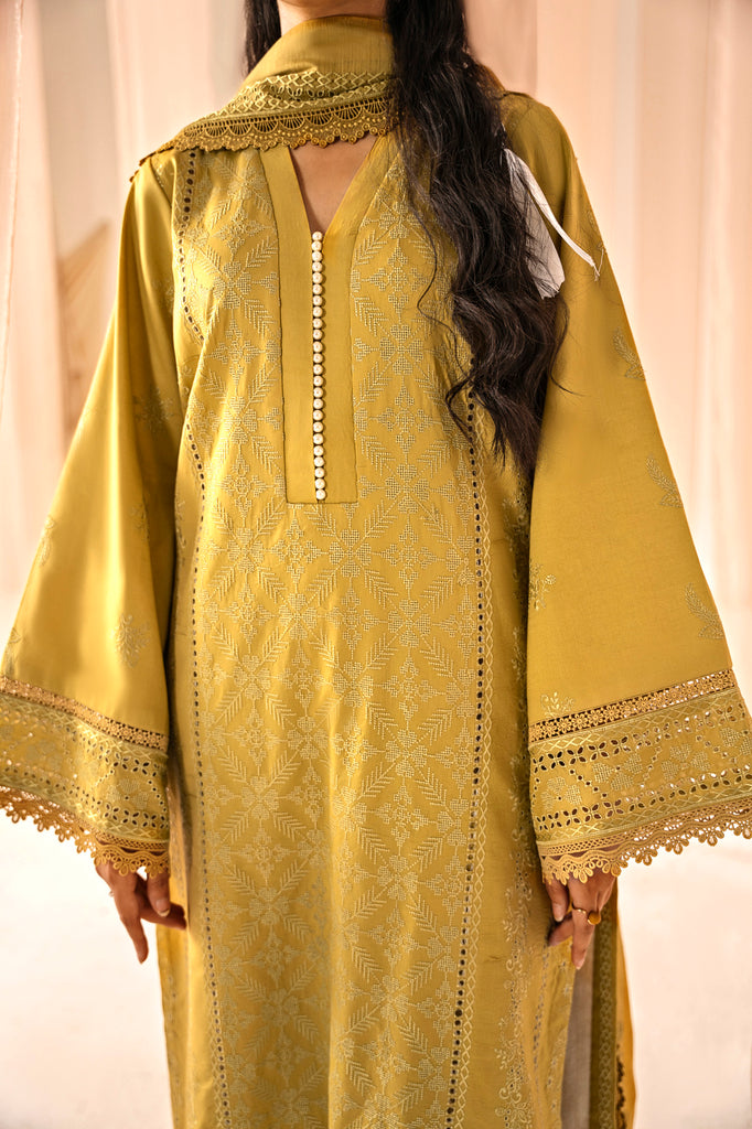 Florent | Festive Lawn 24 | FLF - 6A - Designer Dress with Intricate embroidery and embellishments. Shop elegent wedding dress at Maria Faisal.
