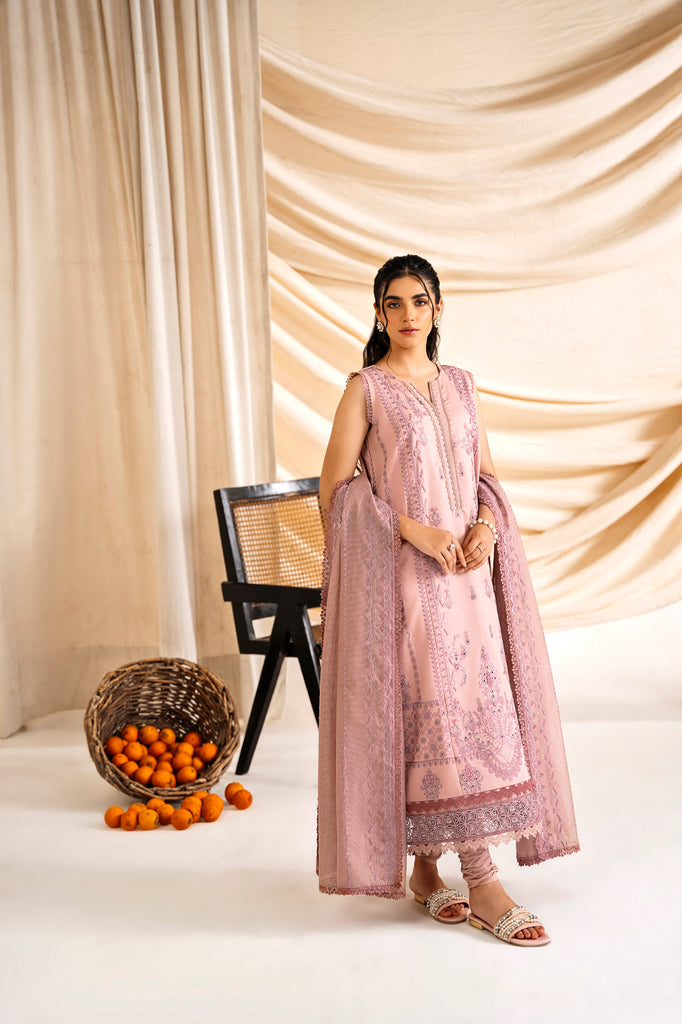 Florent | Festive Lawn 24 | FLF - 2B - Designer Dress with Intricate embroidery and embellishments. Shop elegent wedding dress at Maria Faisal.