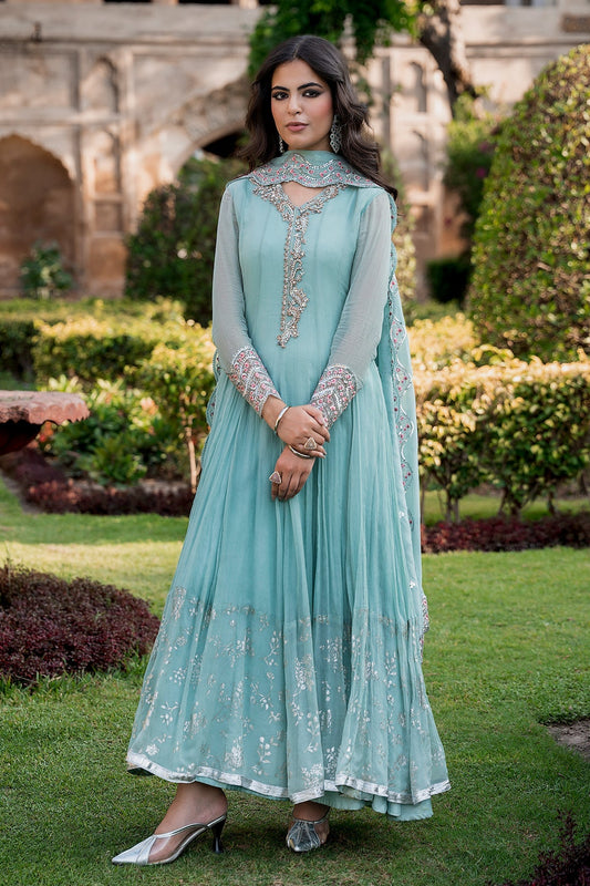 Charizma | Festive Pret | 3-PC Embroidered Chiffon CMA-6-415 - Formal Dress - available at Maria Faisal in UK and USA.