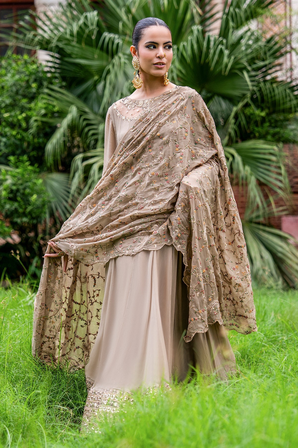 Charizma | Festive Pret | 3-PC Embroidered Chiffon CMA-6-449 - Formal Dress - available at Maria Faisal in UK and USA.