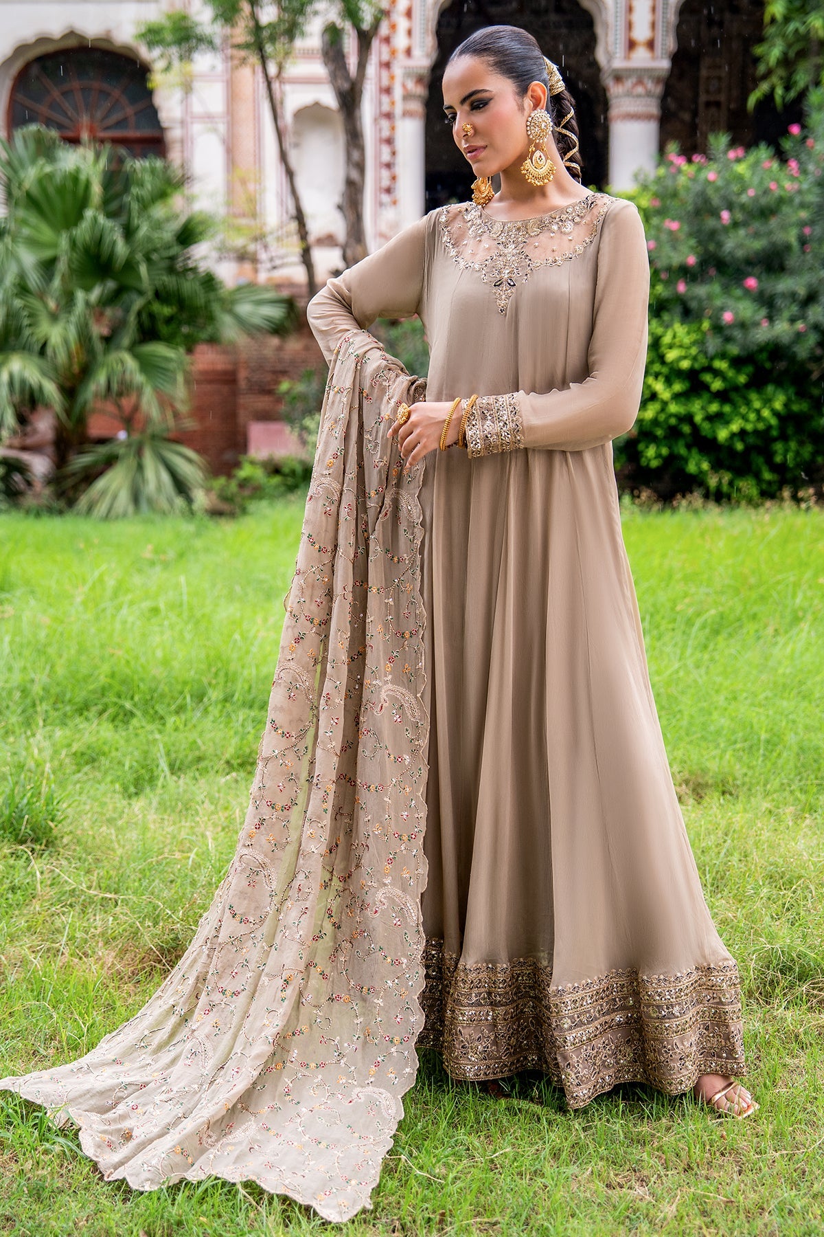 Charizma | Festive Pret | 3-PC Embroidered Chiffon CMA-6-449 - Formal Dress - available at Maria Faisal in UK and USA.