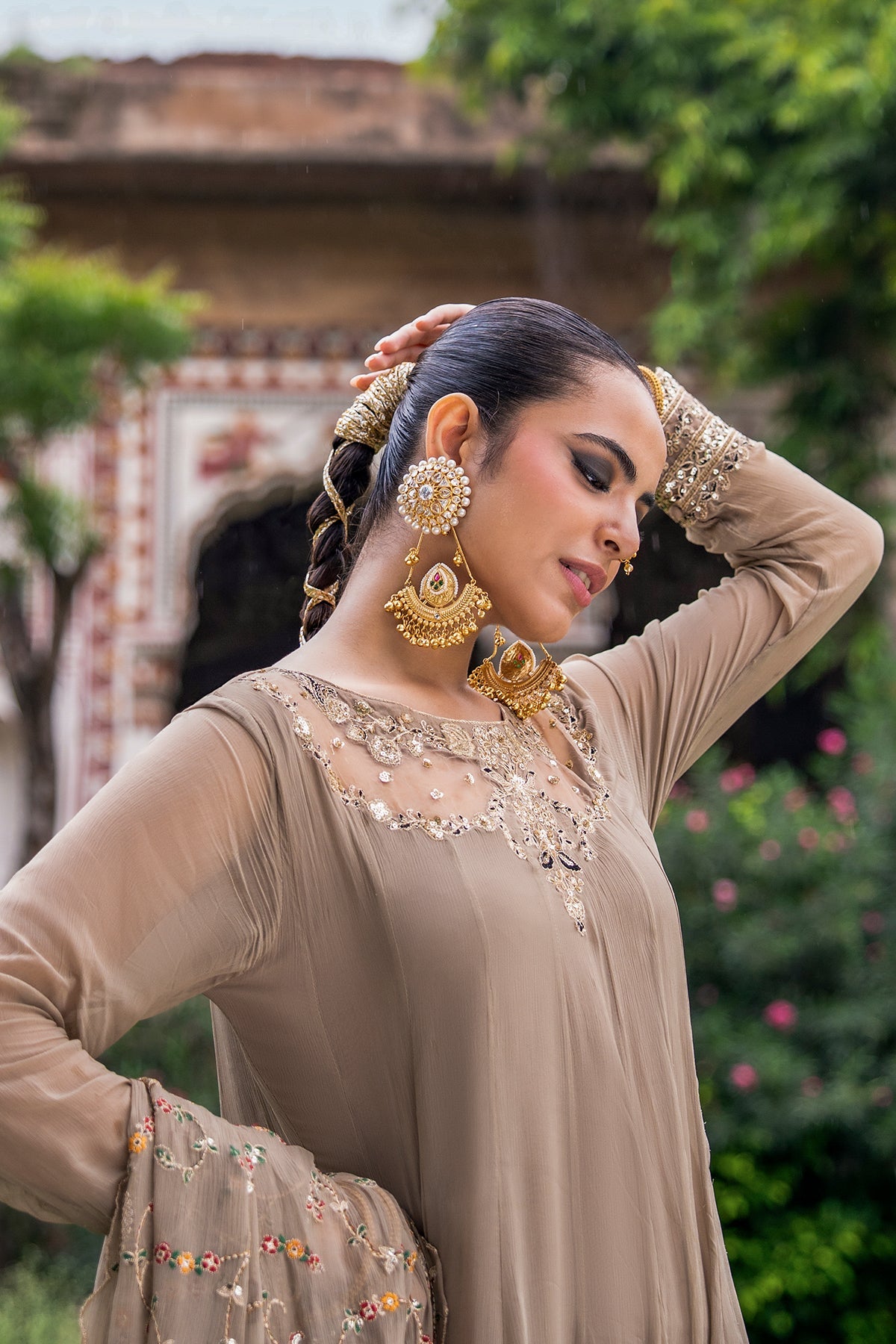 Charizma | Festive Pret | 3-PC Embroidered Chiffon CMA-6-449 - Formal Dress - available at Maria Faisal in UK and USA.