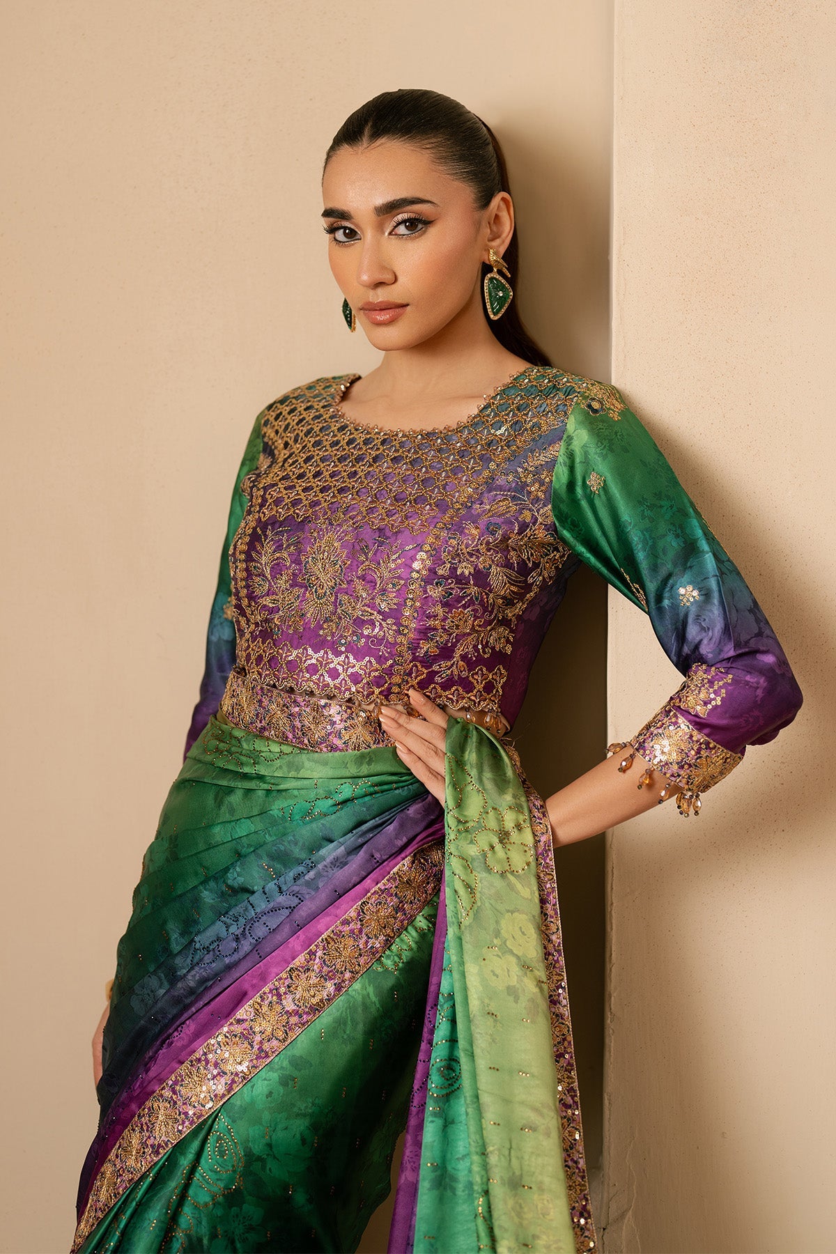 Alizeh | Formals 26 | Flavia - Formal Dress - available at Maria Faisal in UK and USA.