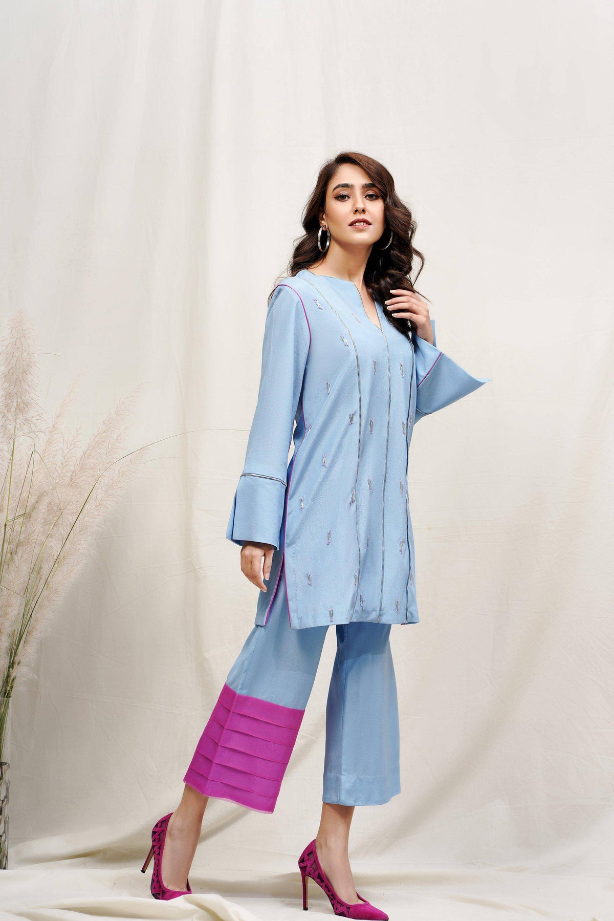 Hana | Rococo Ready to Wear | Flawless Fuschia (ROCOB-06) by Maria Faisal - Registered Vendor of : Hana - type : Ladies Clothes - 100% original wedding dresses