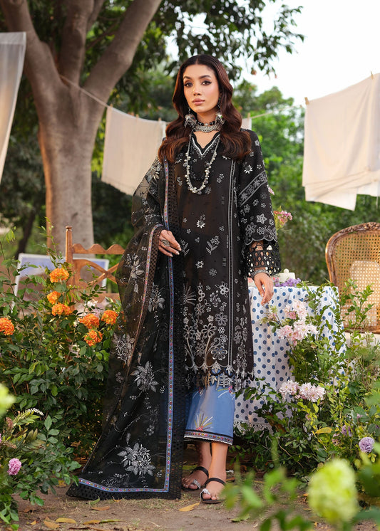 Zarizaa | Echelon Lawn | MIDNIGHT - Ladies Clothes - Maria Faisal