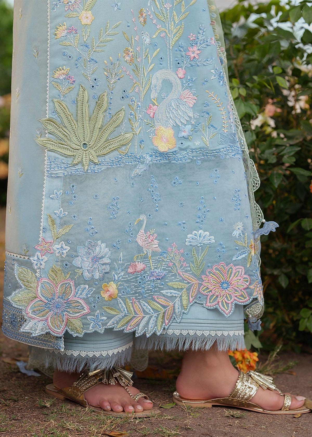 Zarizaa | Echelon Lawn | AZURE - Ladies Clothes - Maria Faisal