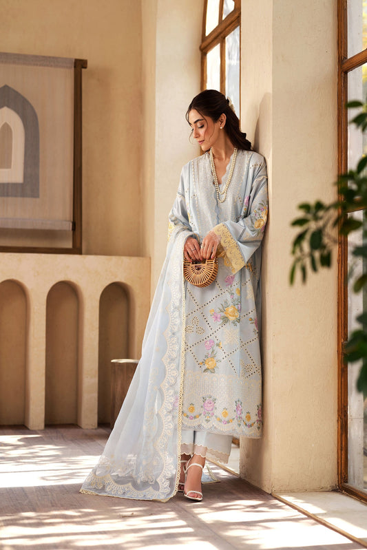 Maryam Hussain | Luxury Lawn 25 | Ocean by Maria Faisal - Registered Vendor of : Maryam Hussain - type : Ladies Clothes - 100% original wedding dresses