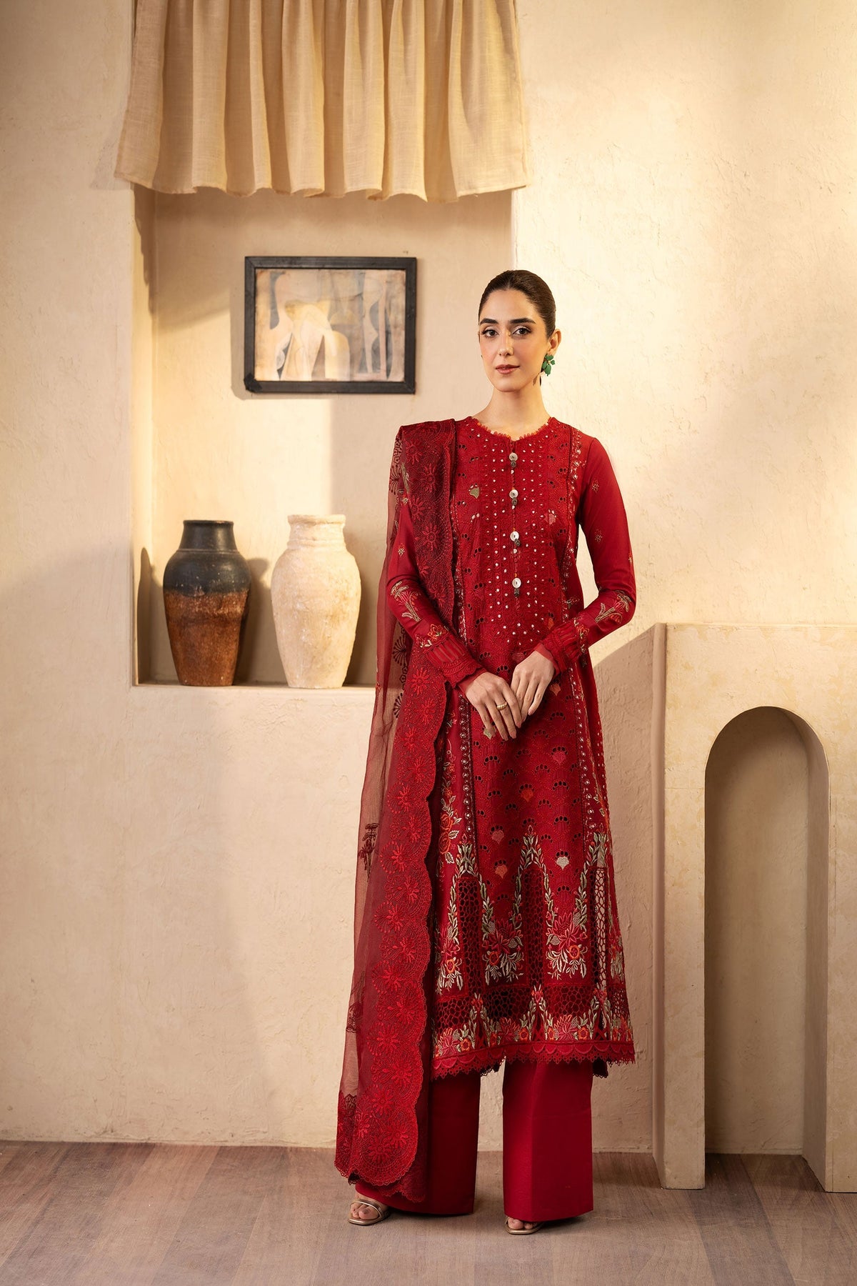 Maryam Hussain | Luxury Lawn 25 | Berry by Maria Faisal - Registered Vendor of : Maryam Hussain - type : Ladies Clothes - 100% original wedding dresses