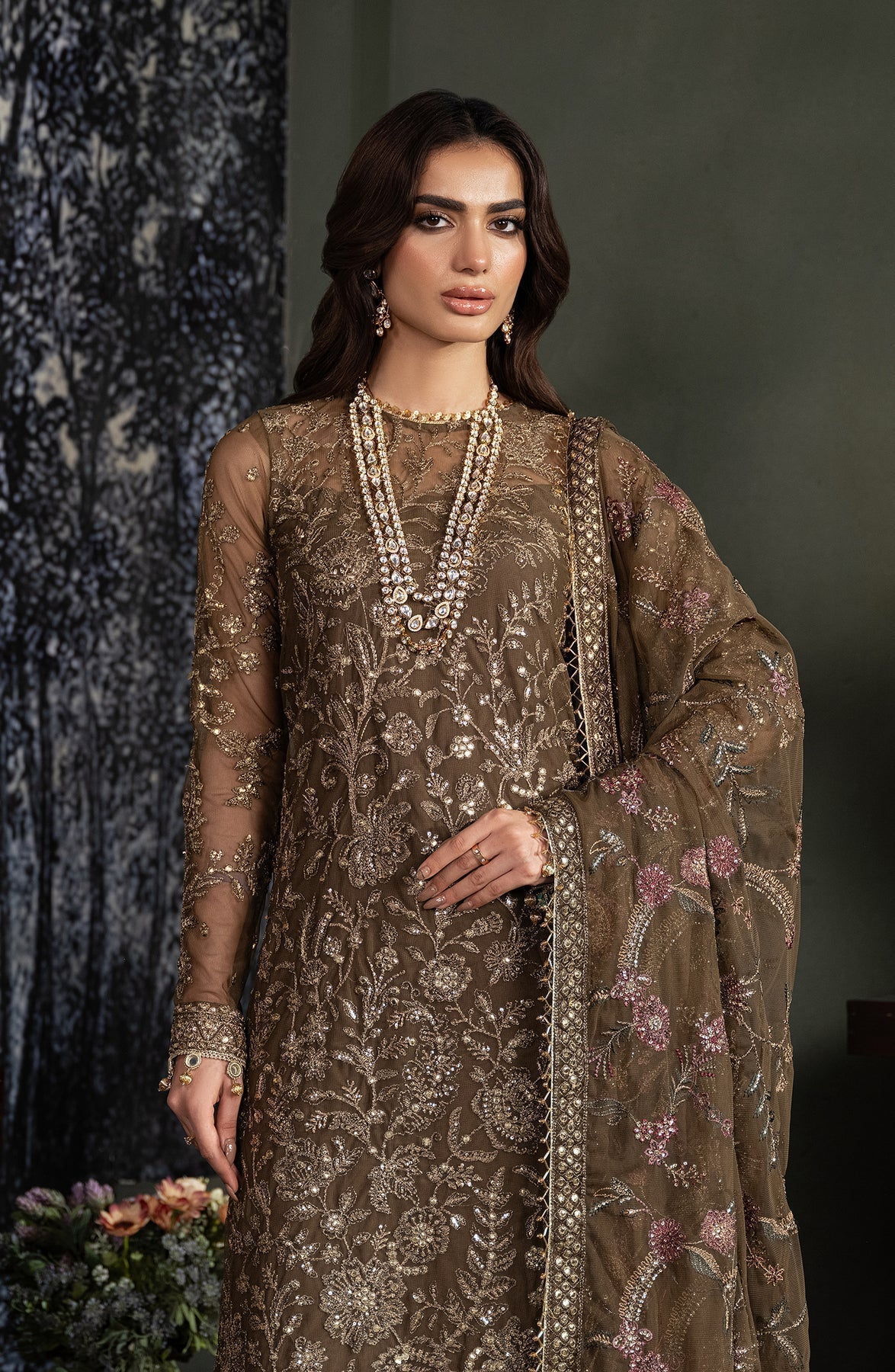 Zarif | Heritage Formals | ZHF 06 ZHALAY - Designer Dress with Intricate embroidery and embellishments. Shop elegent wedding dress at Maria Faisal.