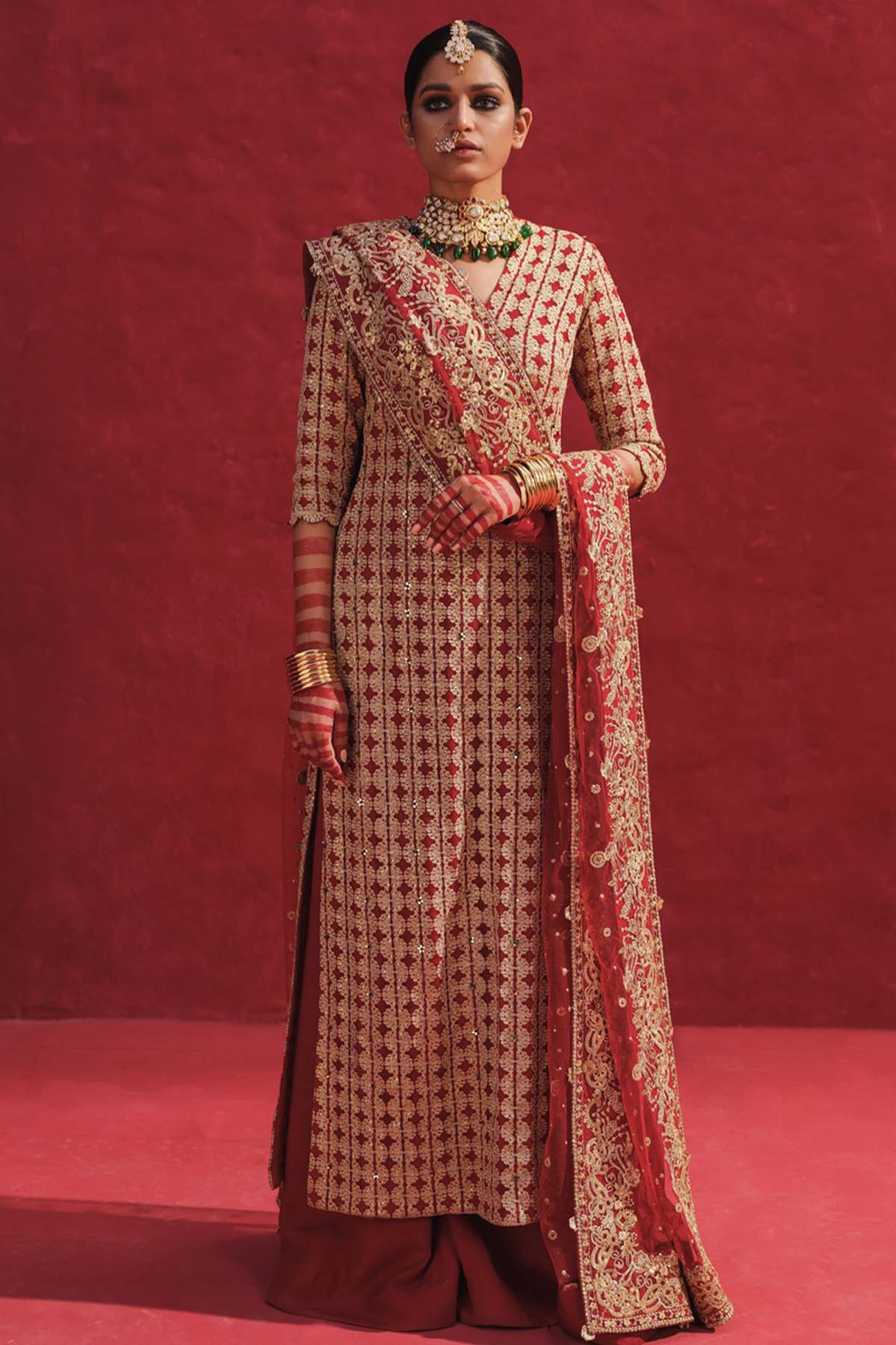 Erum Khan | Laal Rang | NIGAAR - Wedding Dress - Maria Faisal