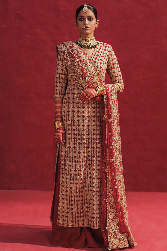 Erum Khan | Laal Rang | NIGAAR - Wedding Dress - Maria Faisal