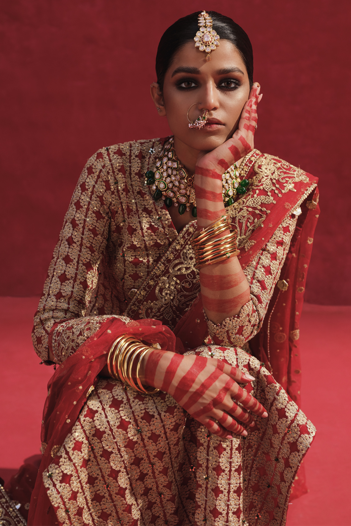 Erum Khan | Laal Rang | NIGAAR - Wedding Dress - Maria Faisal
