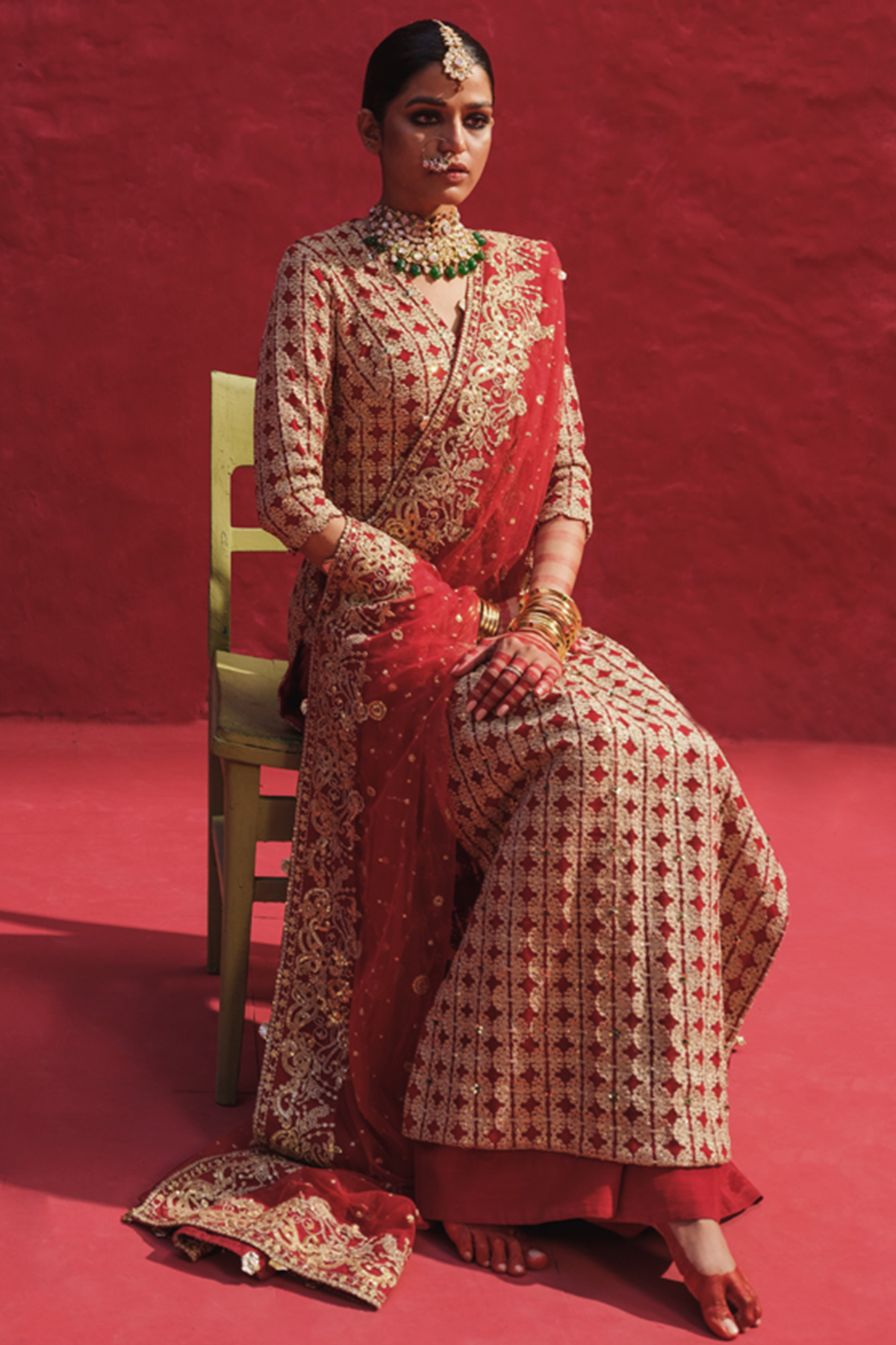 Erum Khan | Laal Rang | NIGAAR - Wedding Dress - Maria Faisal