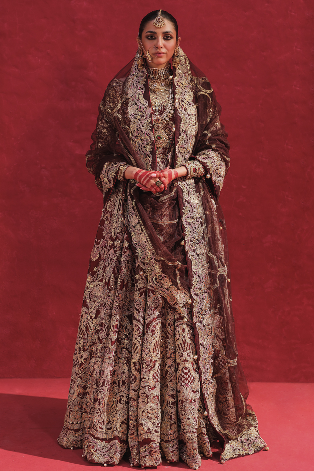 Erum Khan | Laal Rang | NEELOFAR - Wedding Dress - Maria Faisal