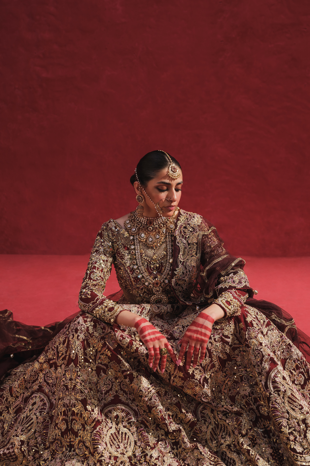 Erum Khan | Laal Rang | NEELOFAR - Wedding Dress - Maria Faisal