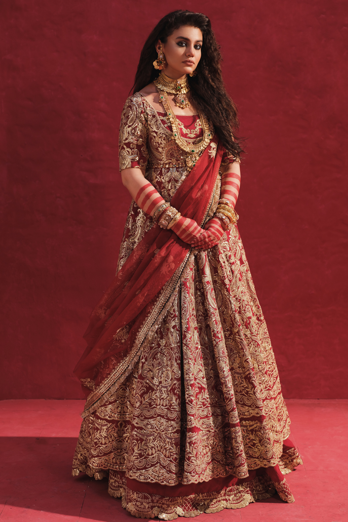 Erum Khan | Laal Rang | NOOR JAHAN - Wedding Dress - Maria Faisal