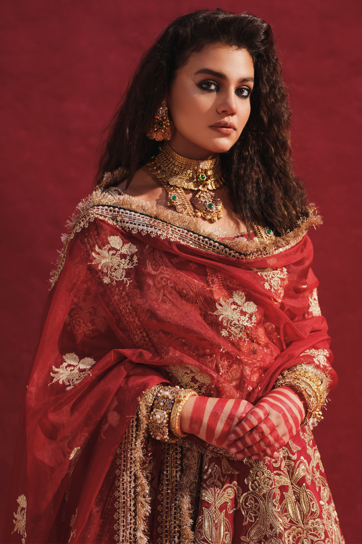 Erum Khan | Laal Rang | NOOR JAHAN - Wedding Dress - Maria Faisal