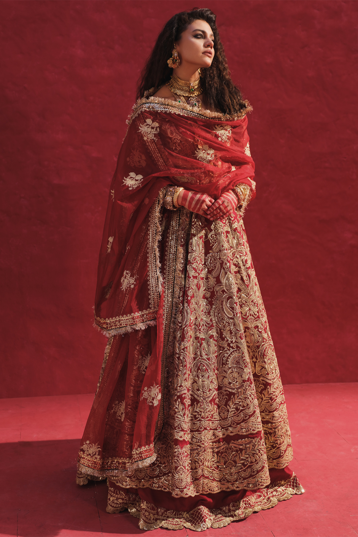 Erum Khan | Laal Rang | NOOR JAHAN - Wedding Dress - Maria Faisal