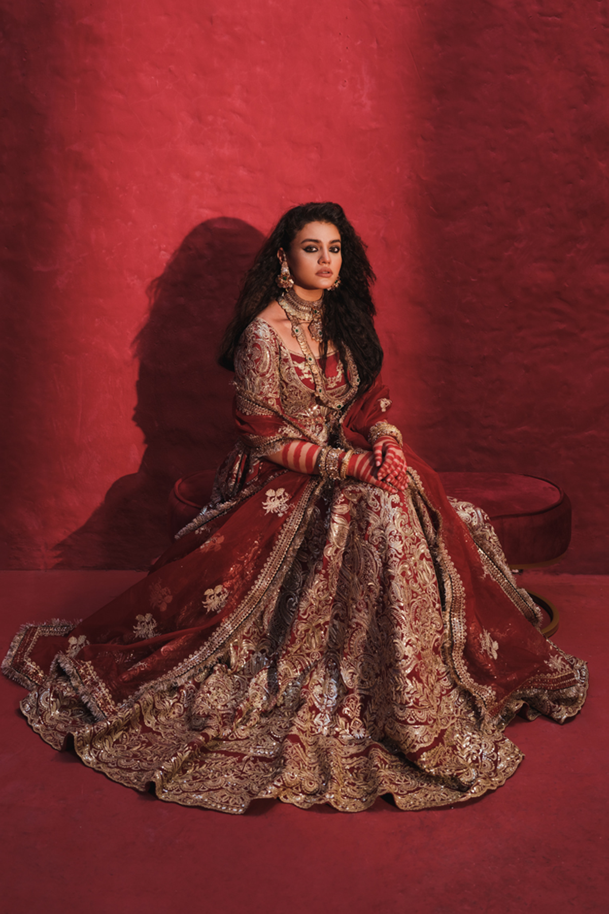 Erum Khan | Laal Rang | NOOR JAHAN - Wedding Dress - Maria Faisal