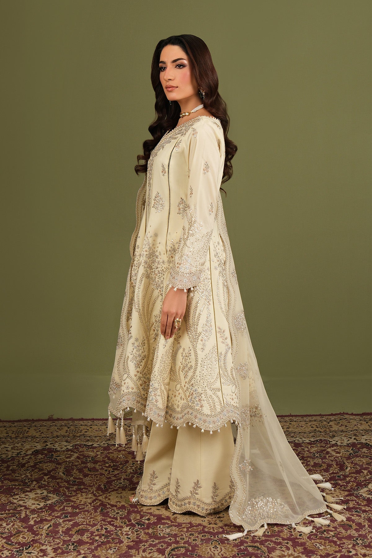 Alizeh | Luxe Raw Silk | AF-RS-13-Emily - Formal Dress - available at Maria Faisal in UK and USA.