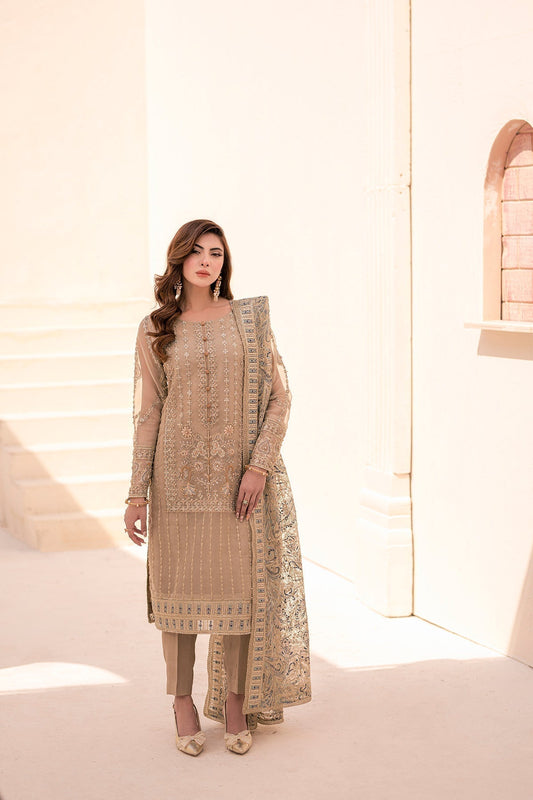 House of Nawab | Miorah Formals | ISOOD - B - Designer Dress with Intricate embroidery and embellishments. Shop elegent wedding dress at Maria Faisal.