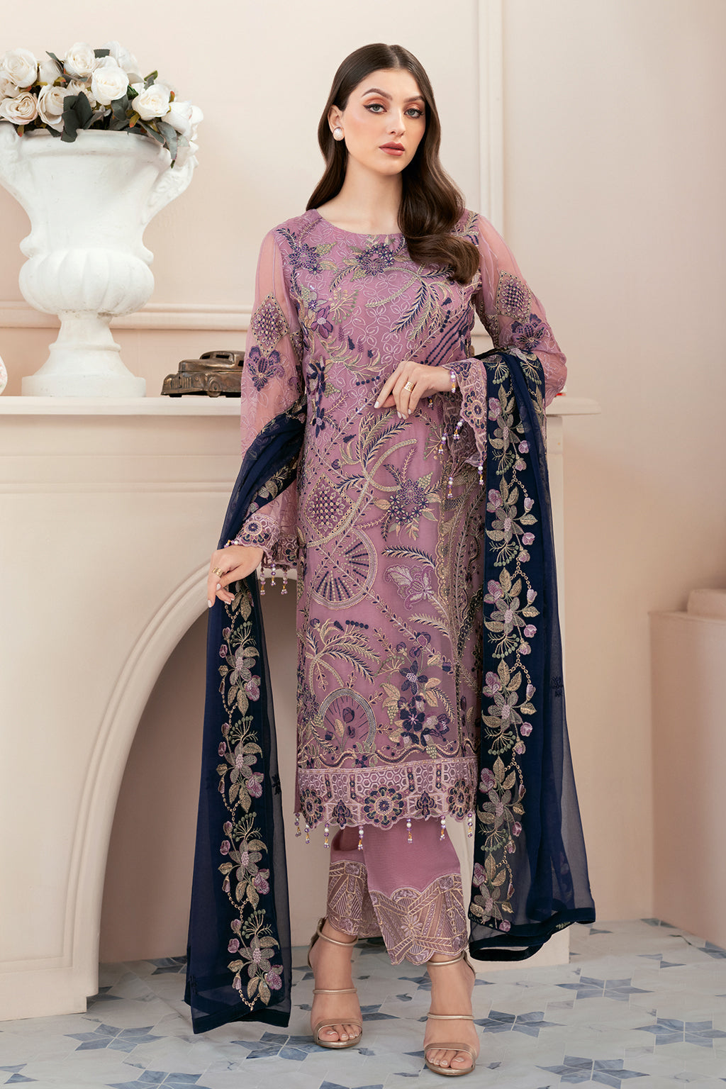 Ramsha | Rangoon Chiffon Collection 24 | D-910 - Maria Faisal