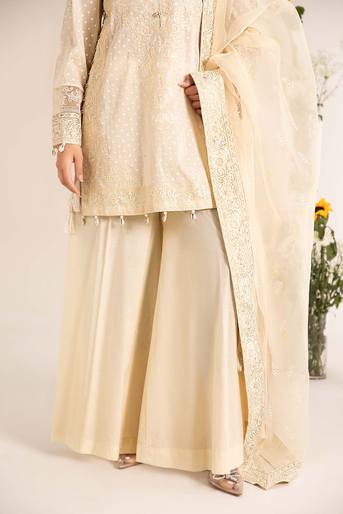 Maira B | Ready to Wear | DW-EF25-99 Yellow by Maria Faisal - Registered Vendor of : Maria B - type : Wedding Dress - 100% original wedding dresses