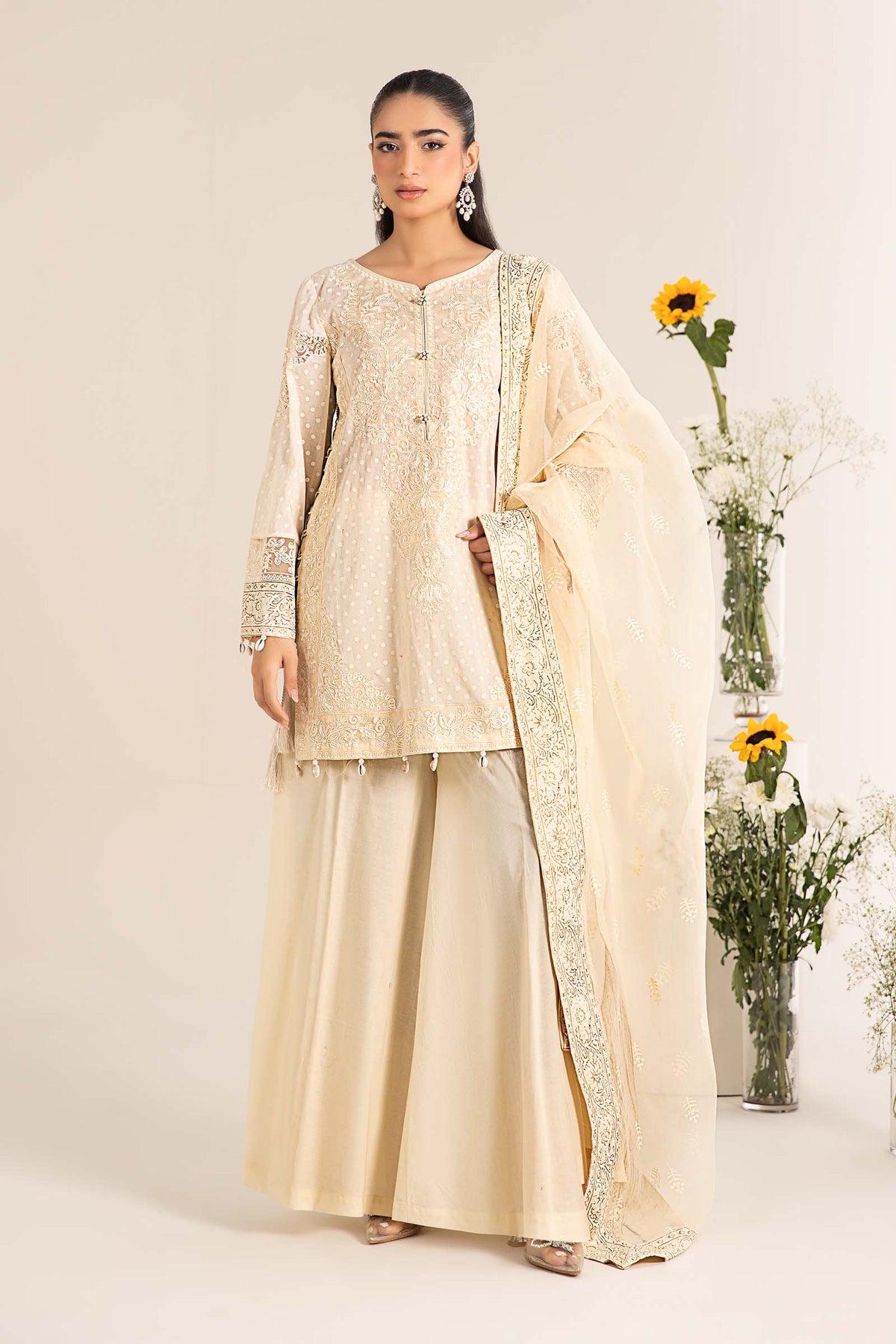 Maira B | Ready to Wear | DW-EF25-99 Yellow by Maria Faisal - Registered Vendor of : Maria B - type : Wedding Dress - 100% original wedding dresses