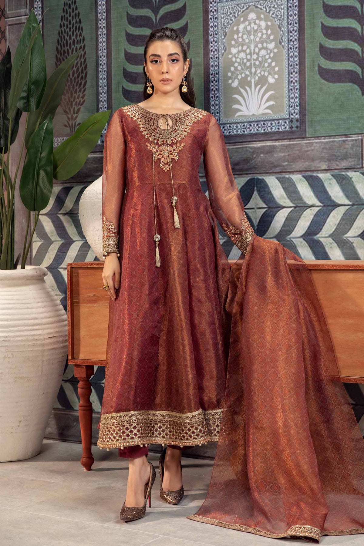 Maira B | Ready to Wear | DW-PF24-01 by Maria Faisal - Registered Vendor of : Maria B - type : Wedding Dress - 100% original wedding dresses