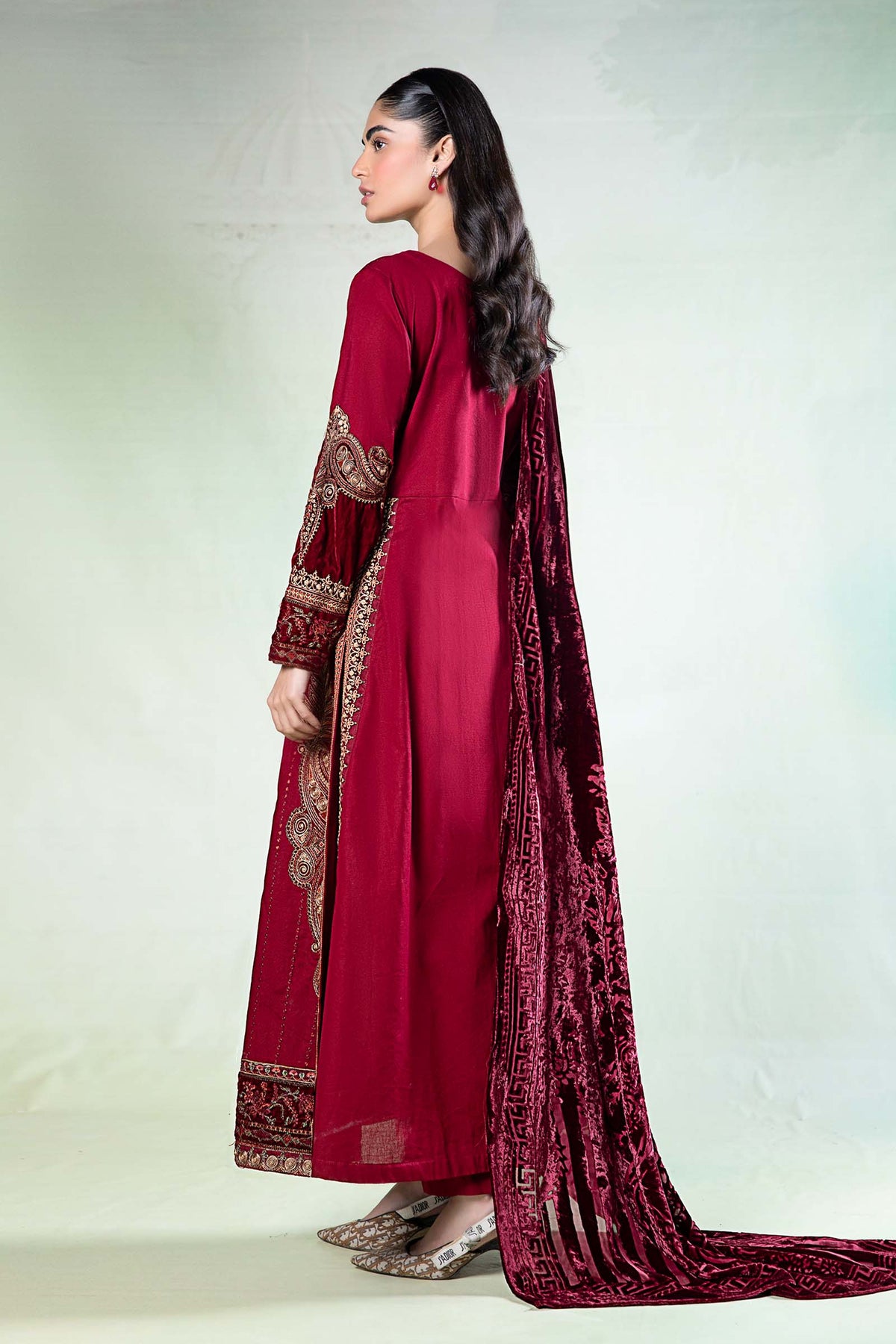 Maira B | Ready to Wear | DW-W24-146 by Maria Faisal - Registered Vendor of : Maria B - type : Wedding Dress - 100% original wedding dresses