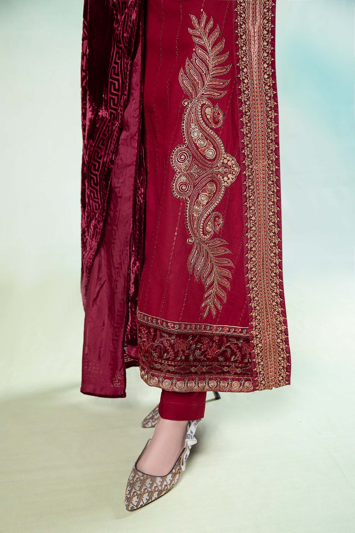 Maira B | Ready to Wear | DW-W24-146 by Maria Faisal - Registered Vendor of : Maria B - type : Wedding Dress - 100% original wedding dresses