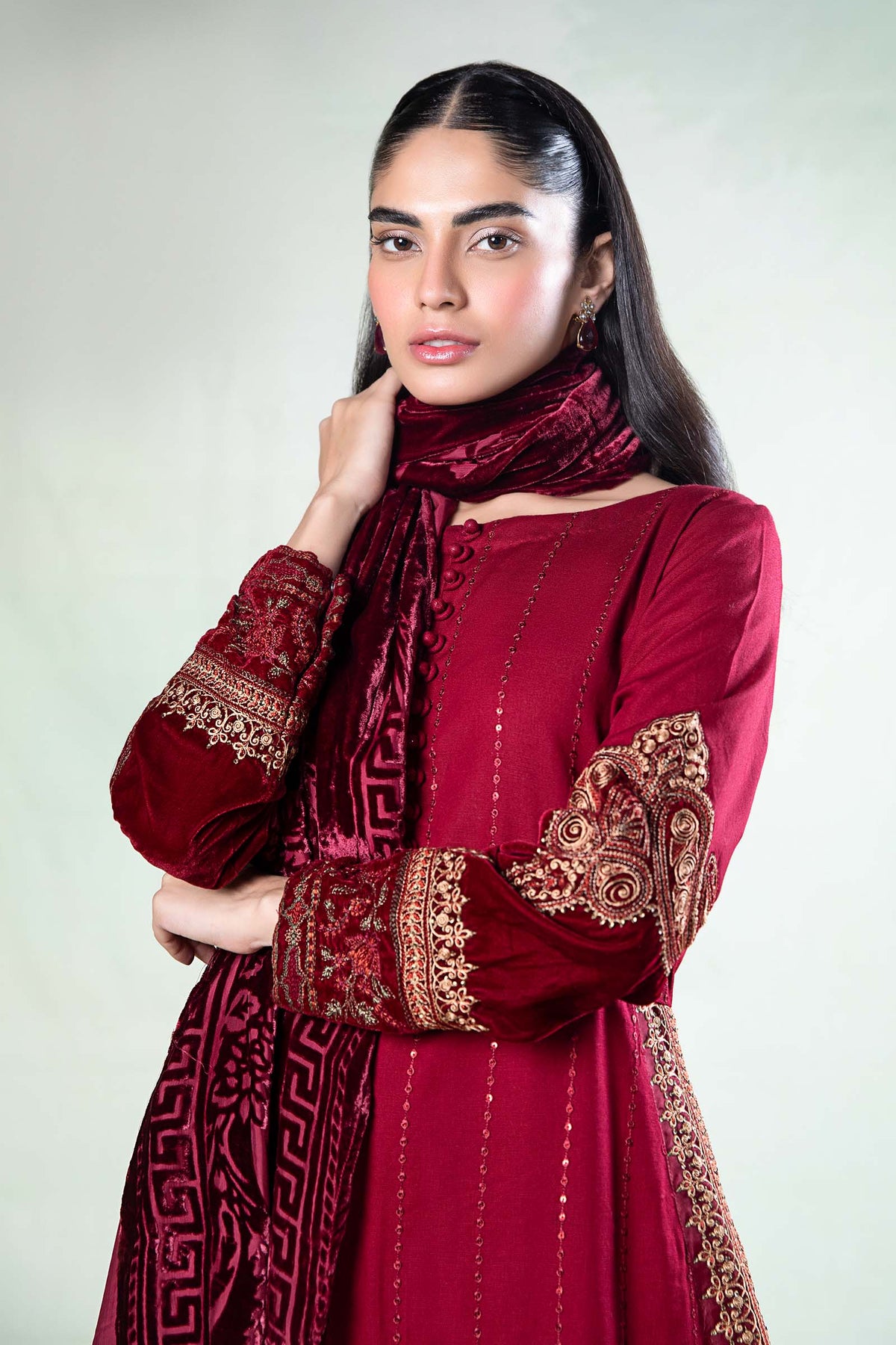 Maira B | Ready to Wear | DW-W24-146 by Maria Faisal - Registered Vendor of : Maria B - type : Wedding Dress - 100% original wedding dresses