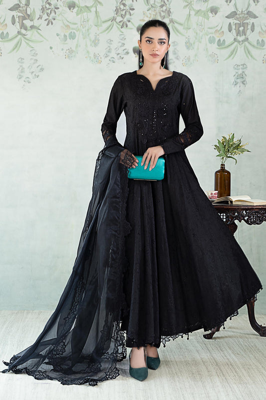 Maria B | Eid Collection 2026 | Dw-Ea24-07R1 Black - Luxury Dress - available at Maria Faisal in UK and USA.