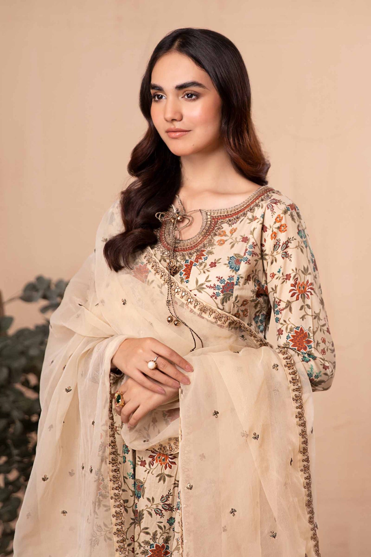 Maria B | Eid Festive Pret | DW-EA24-42R1 - Luxury Dress - available at Maria Faisal in UK and USA.