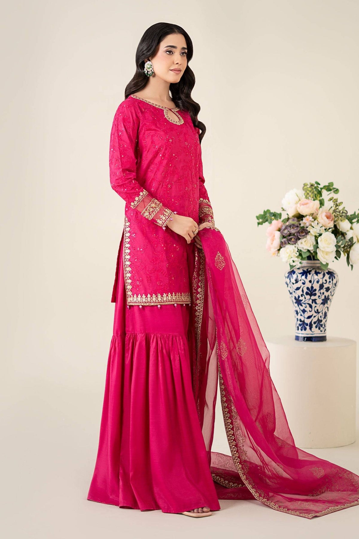 Maria B | Luxury Pret 25 | DW-EA25-11 by Maria Faisal - Registered Vendor of : Maria B - type : Ladies Clothes - 100% original wedding dresses