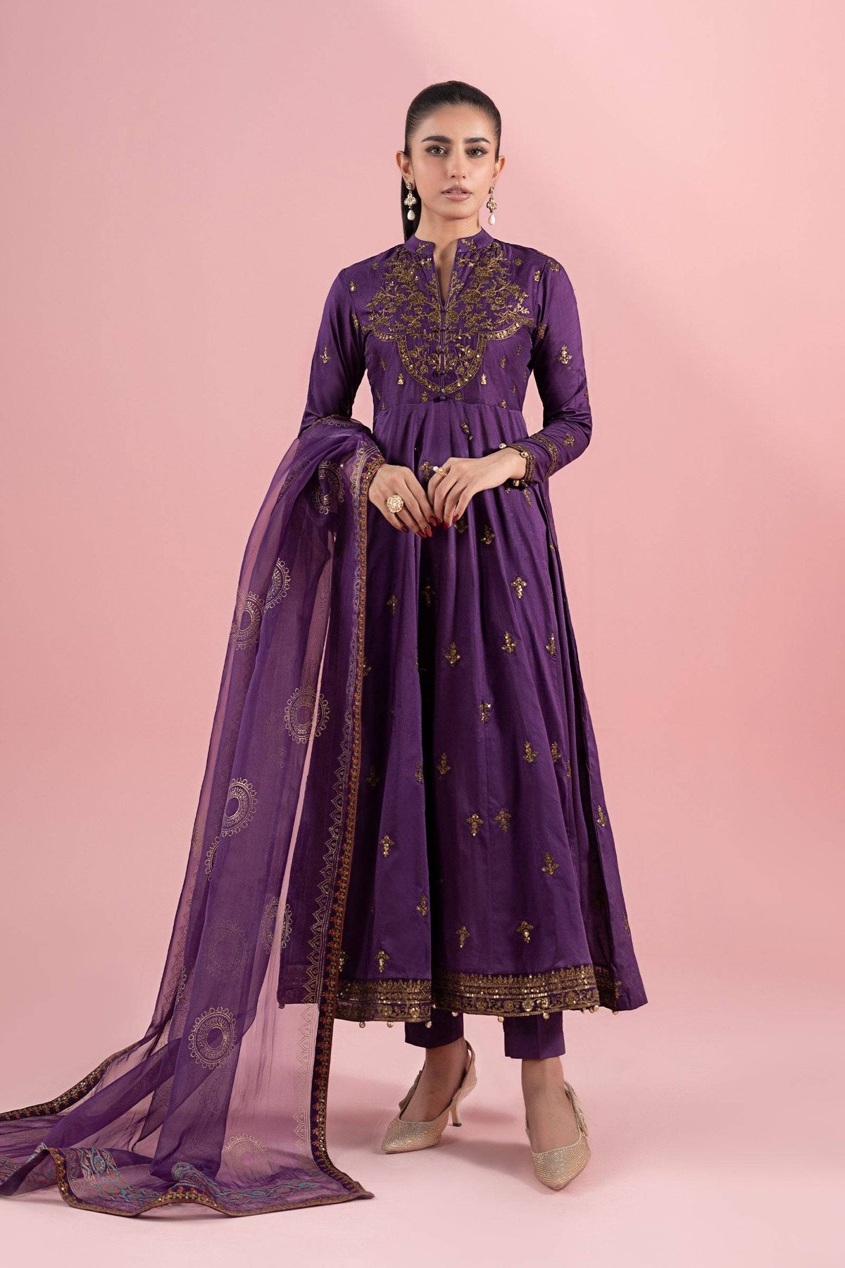 Maria B | Luxury Pret 25 | DW-EA25-12 by Maria Faisal - Registered Vendor of : Maria B - type : Ladies Clothes - 100% original wedding dresses