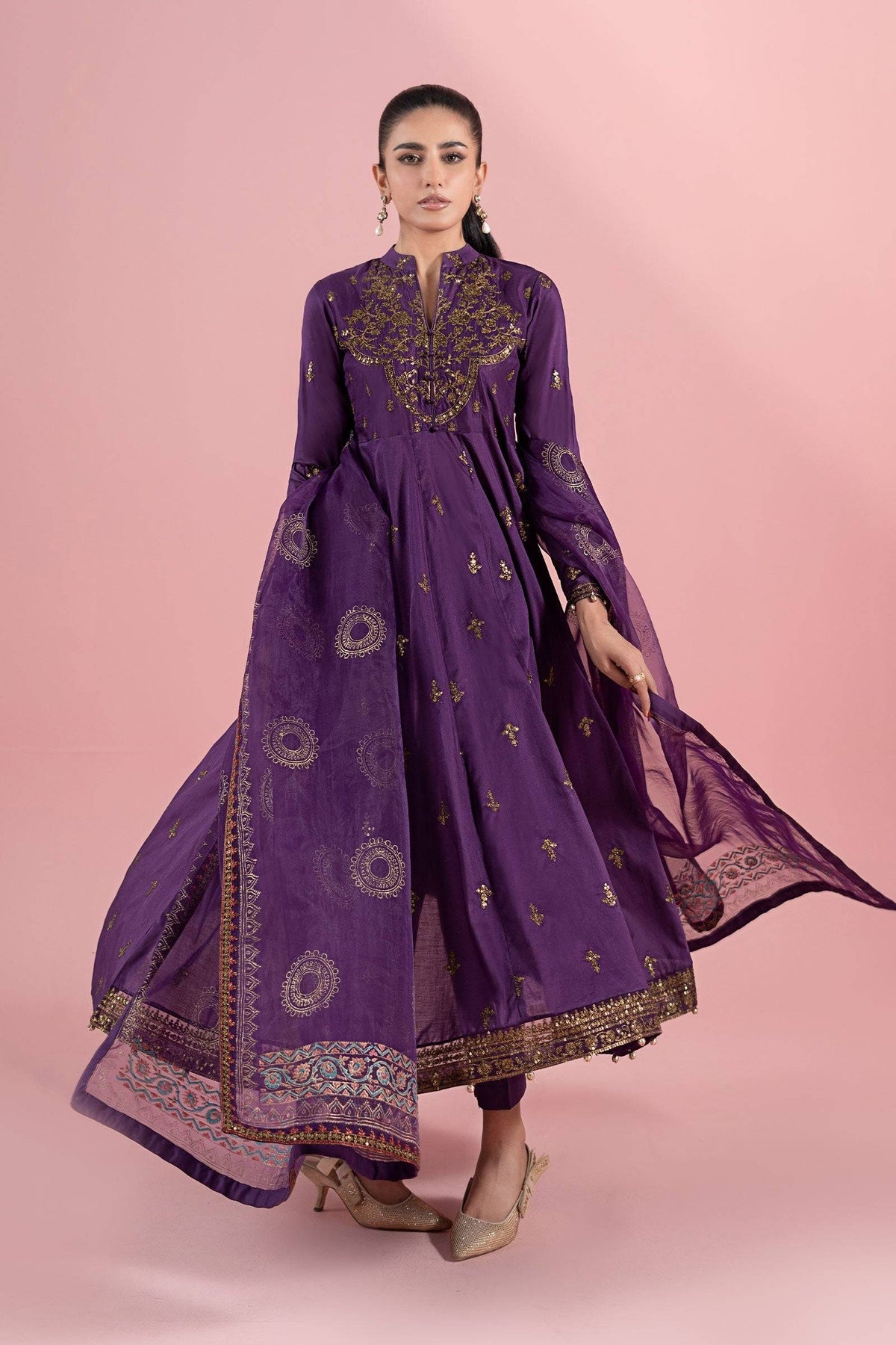 Maria B | Luxury Pret 25 | DW-EA25-12 by Maria Faisal - Registered Vendor of : Maria B - type : Ladies Clothes - 100% original wedding dresses