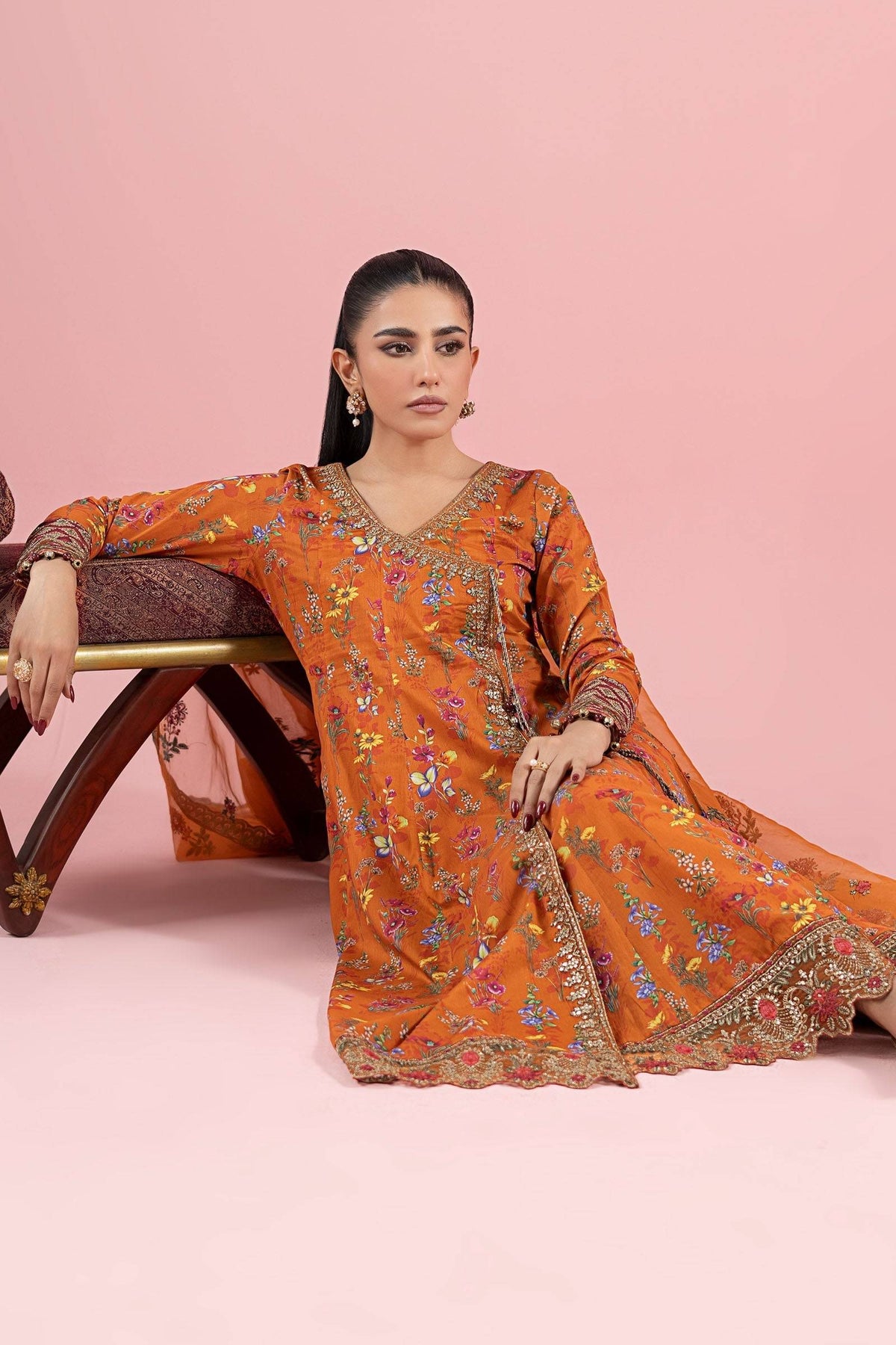 Maria B | Luxury Pret 25 | DW-EA25-17 by Maria Faisal - Registered Vendor of : Maria B - type : Ladies Clothes - 100% original wedding dresses
