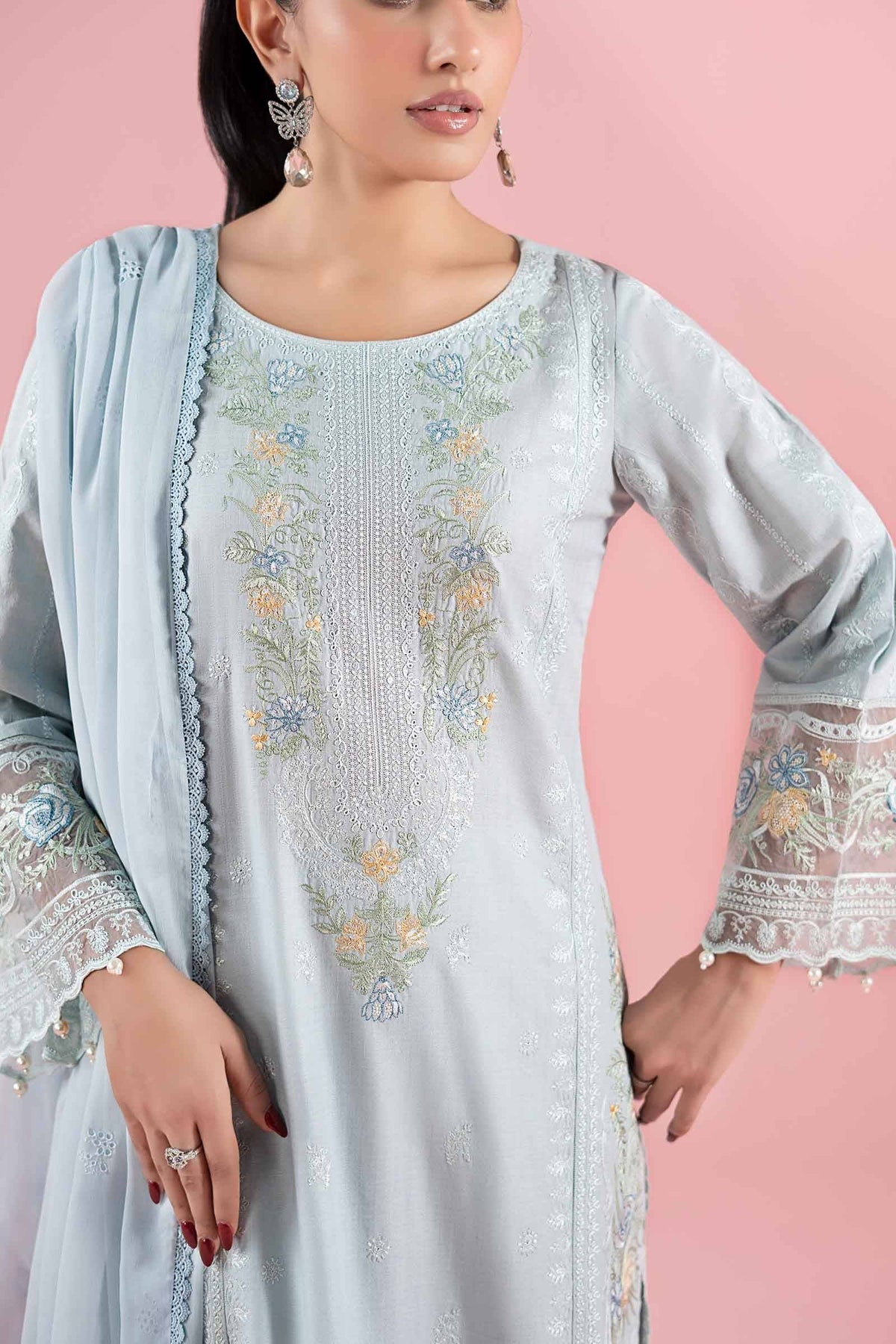 Maria B | Luxury Pret 25 | DW-EA25-25 by Maria Faisal - Registered Vendor of : Maria B - type : Ladies Clothes - 100% original wedding dresses
