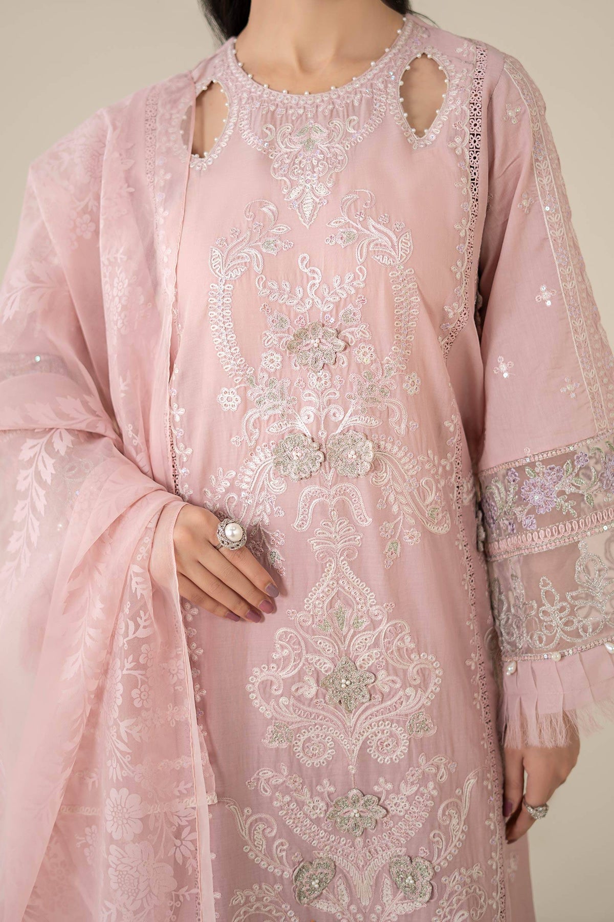 Maria B | Luxury Pret 25 | DW-EA25-57 by Maria Faisal - Registered Vendor of : Maria B - type : Ladies Clothes - 100% original wedding dresses