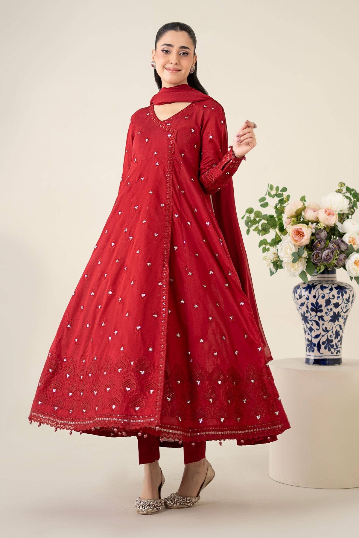 Maria B | Luxury Pret 25 | DW-EA25-61 by Maria Faisal - Registered Vendor of : Maria B - type : Ladies Clothes - 100% original wedding dresses