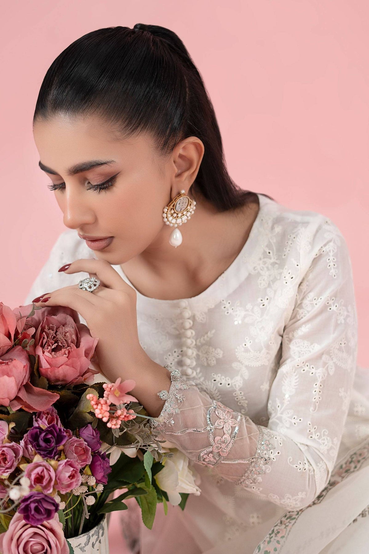 Maria B | Luxury Pret 25 | DW-EA25-65 by Maria Faisal - Registered Vendor of : Maria B - type : Ladies Clothes - 100% original wedding dresses