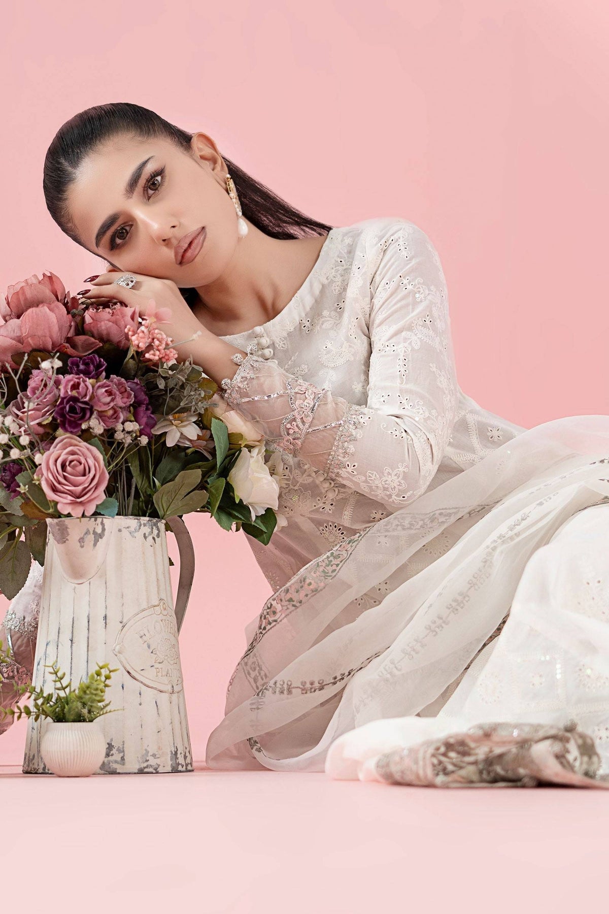 Maria B | Luxury Pret 25 | DW-EA25-65 by Maria Faisal - Registered Vendor of : Maria B - type : Ladies Clothes - 100% original wedding dresses