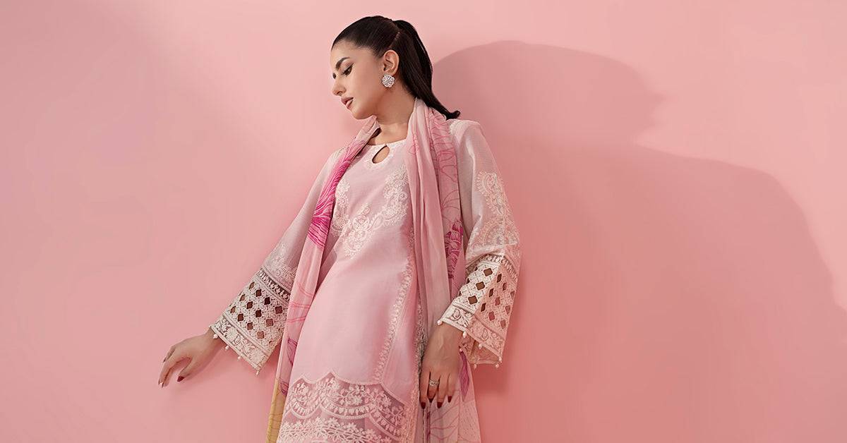 Maria B | Luxury Pret 25 | DW-EA25-66 by Maria Faisal - Registered Vendor of : Maria B - type : Ladies Clothes - 100% original wedding dresses