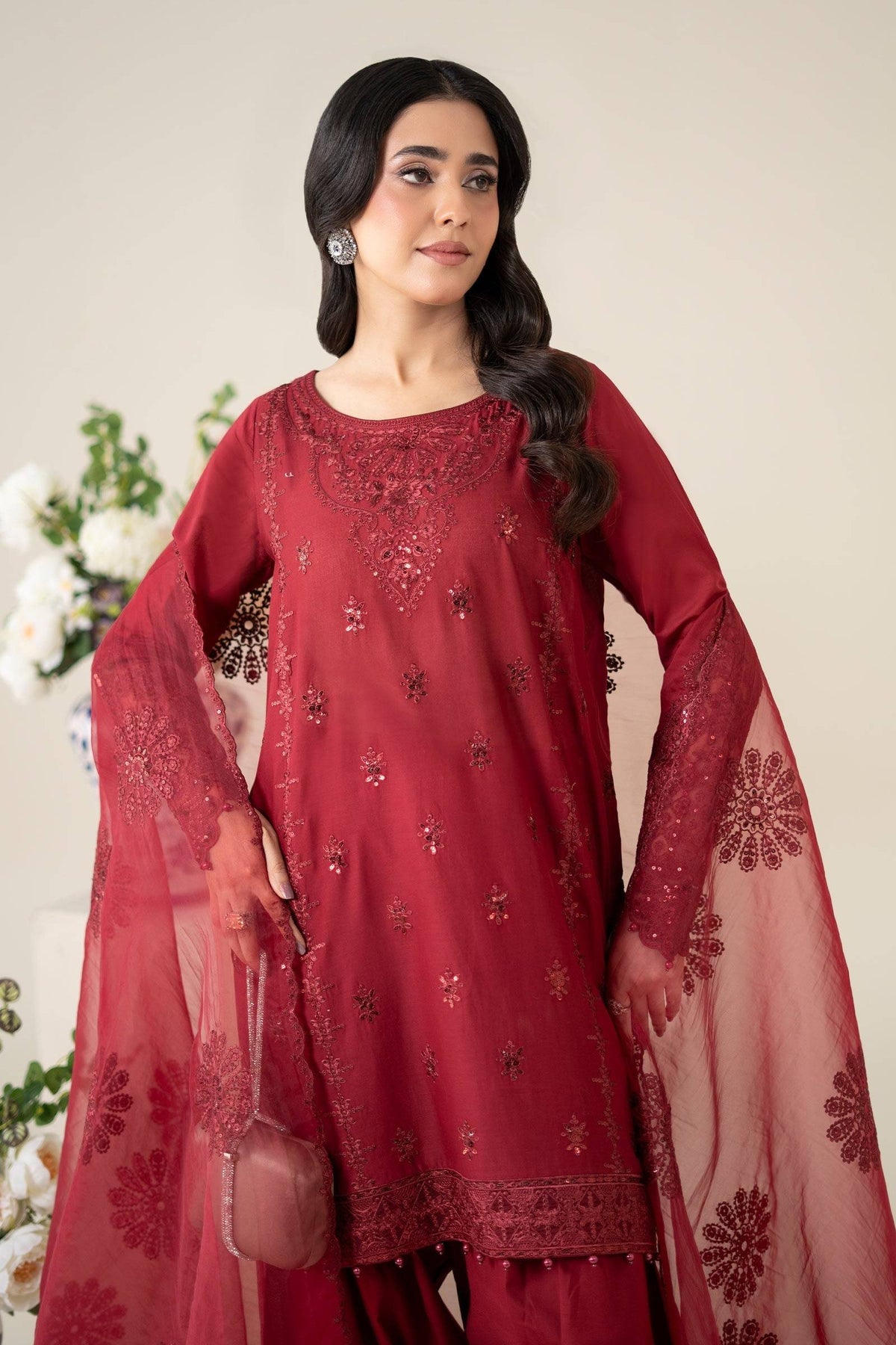 Maria B | Luxury Pret 25 | DW-EA25-68 by Maria Faisal - Registered Vendor of : Maria B - type : Ladies Clothes - 100% original wedding dresses