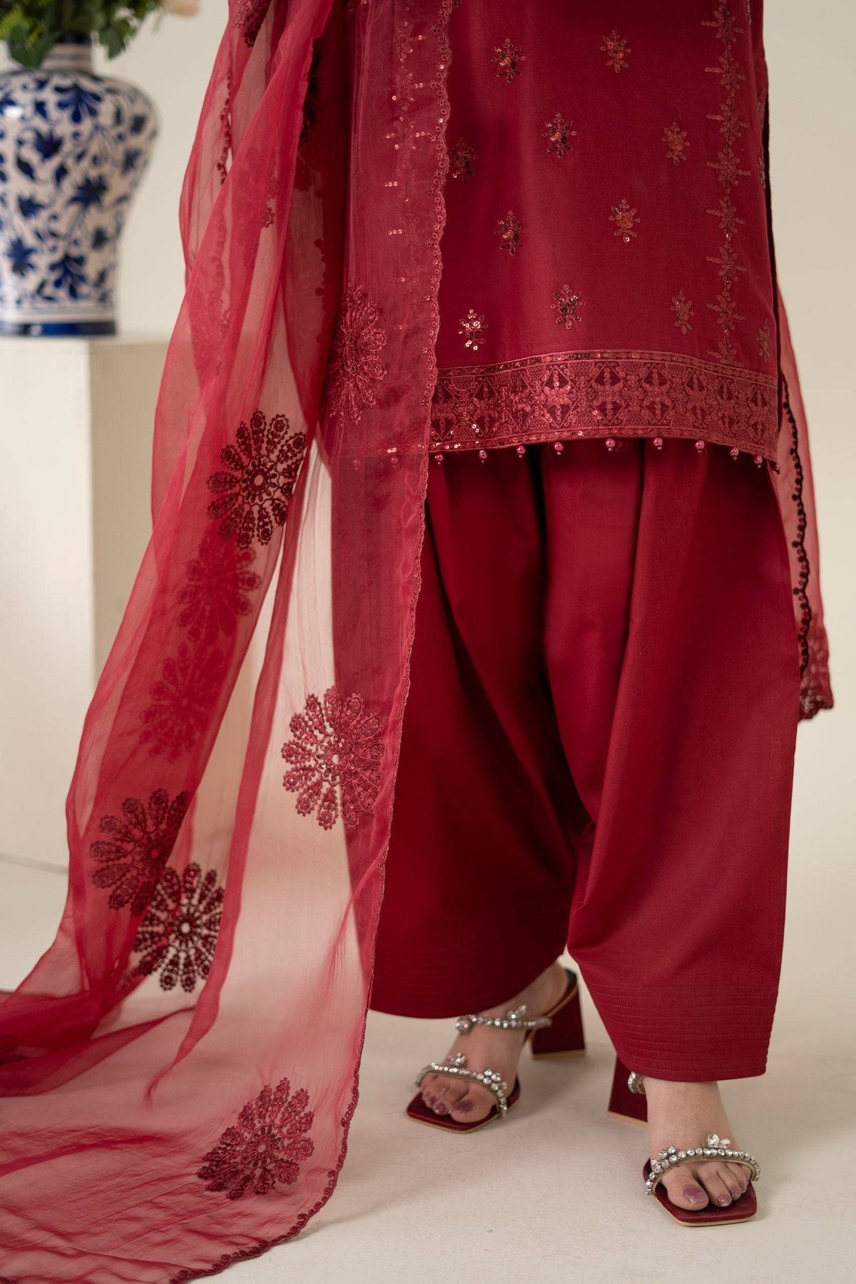 Maria B | Luxury Pret 25 | DW-EA25-68 by Maria Faisal - Registered Vendor of : Maria B - type : Ladies Clothes - 100% original wedding dresses