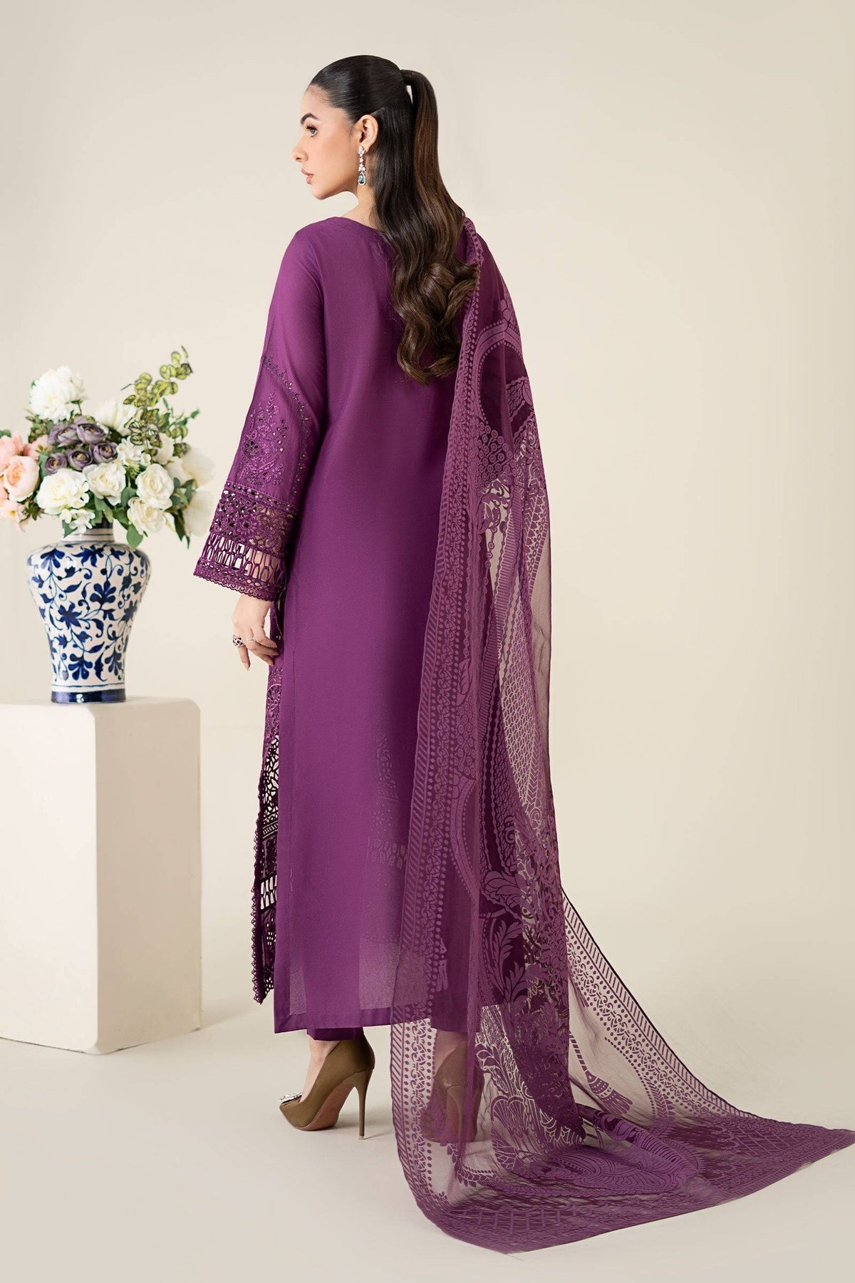 Maria B | Luxury Pret 25 | DW-EA25-74 by Maria Faisal - Registered Vendor of : Maria B - type : Ladies Clothes - 100% original wedding dresses