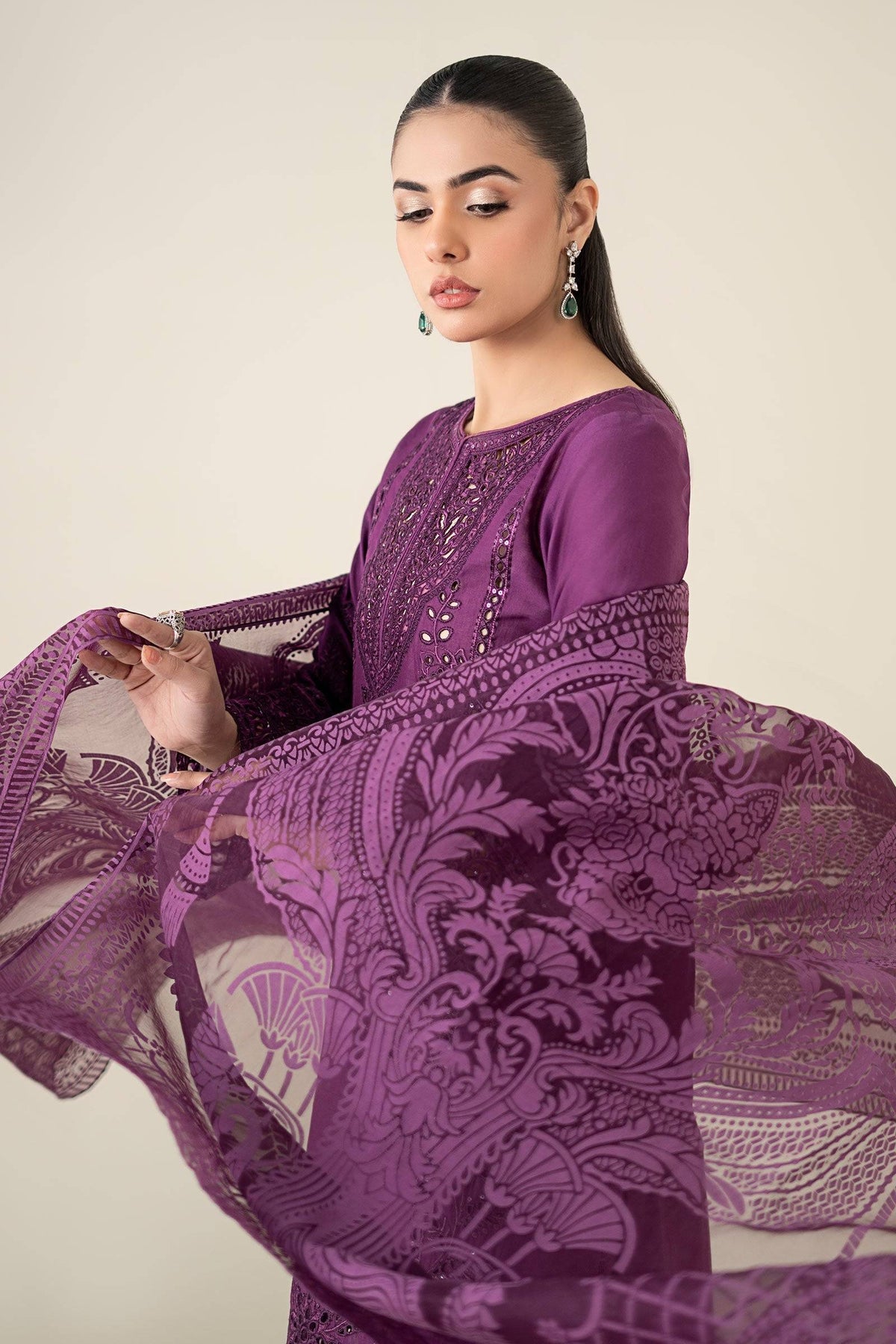 Maria B | Luxury Pret 25 | DW-EA25-74 by Maria Faisal - Registered Vendor of : Maria B - type : Ladies Clothes - 100% original wedding dresses