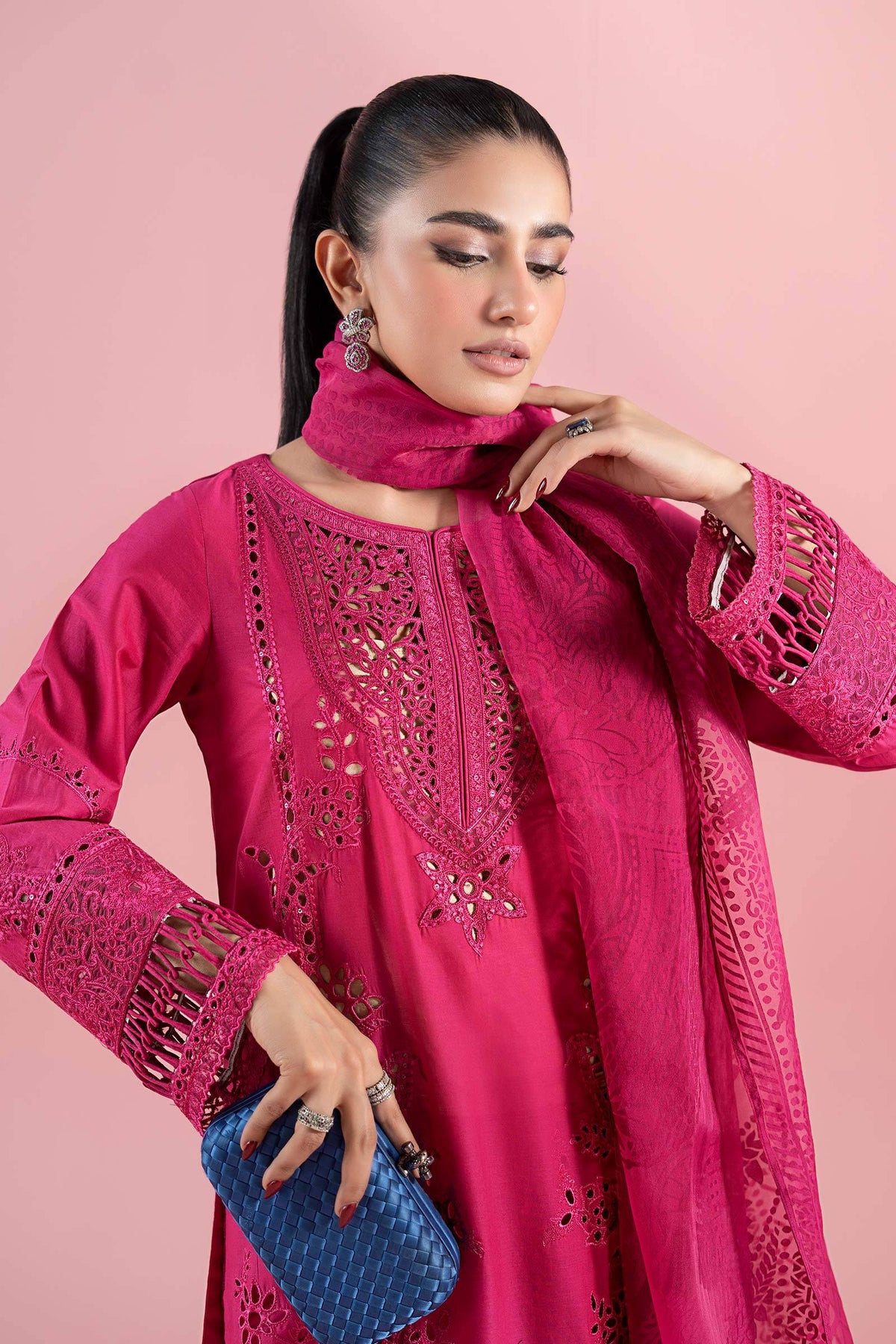 Maria B | Luxury Pret 25 | DW-EA25-74 by Maria Faisal - Registered Vendor of : Maria B - type : - 100% original wedding dresses