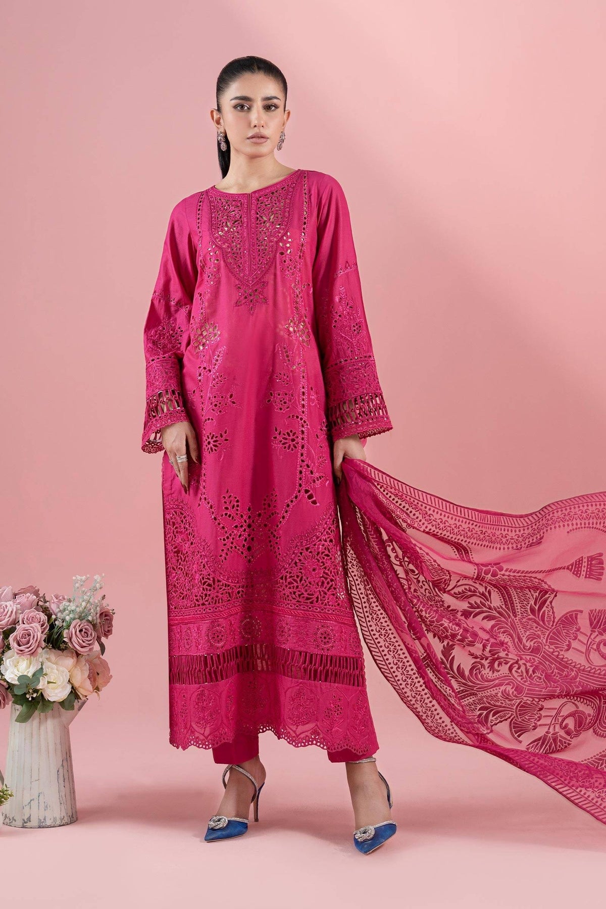 Maria B | Luxury Pret 25 | DW-EA25-74 by Maria Faisal - Registered Vendor of : Maria B - type : - 100% original wedding dresses